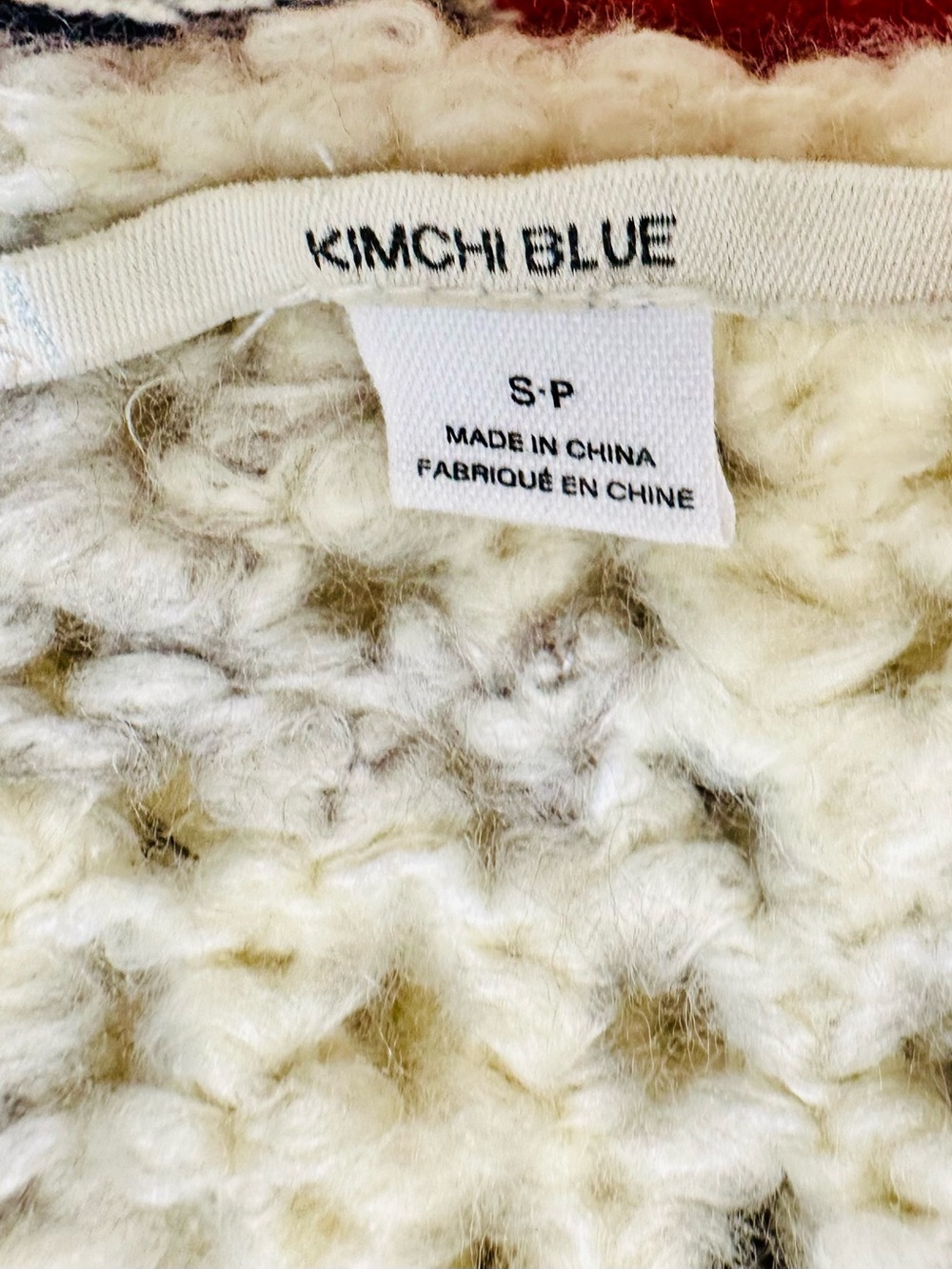 Kimchi Blue Chunky Knit Cropped Open Cardigan W Tie S Soft Romance Lagenlook - Picture 7 of 7